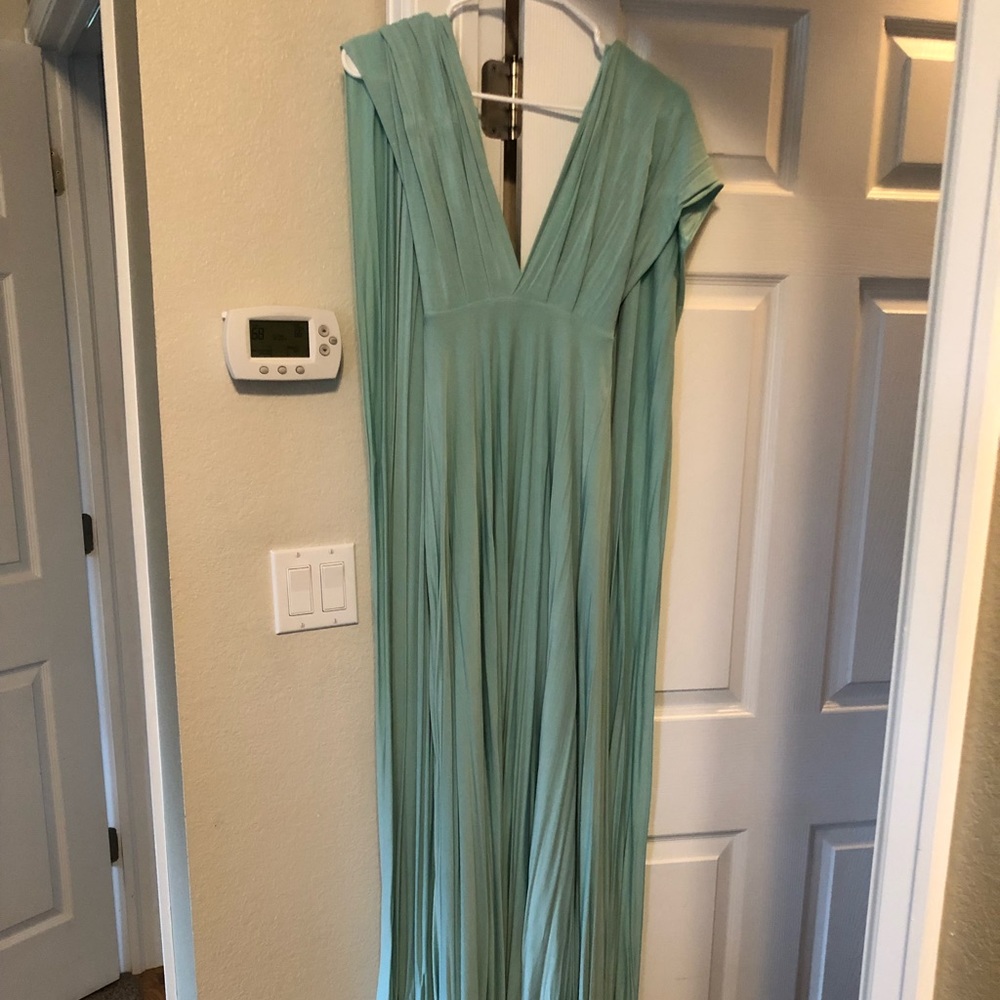 Lulus tricks of the trade Mint maxi dress, size S